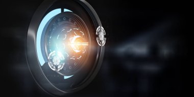 Teknoloji ve yenilik kavramı. Karışık ortam