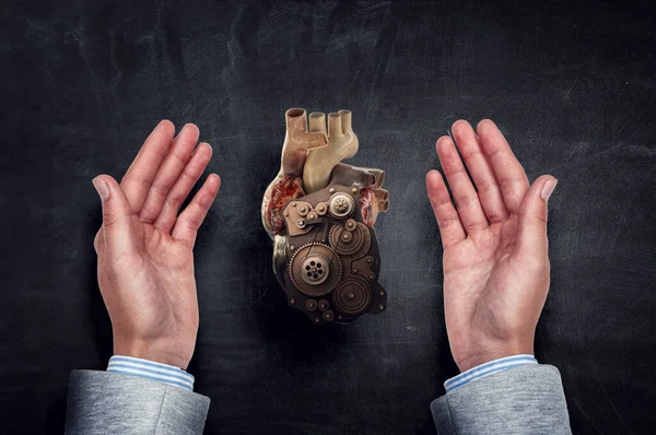 Concetto di medicina innovativa. Simbolo cuore — Foto Stock