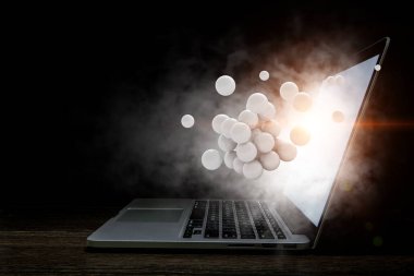 Küre modeli ile bilim konsepti