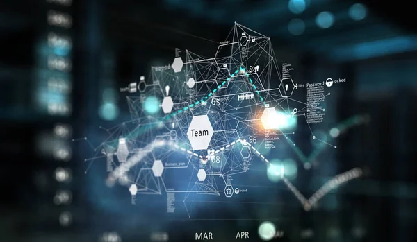 Concepto de tecnología e innovación. Medios mixtos — Foto de Stock