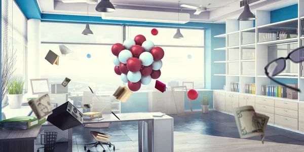 Science concept with sphere model — Stock Photo, Image