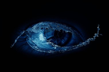 İnsan gözünün makro görüntüsü