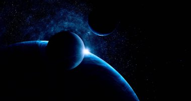 Uzayın görüntüsü. - Evet. Karışık ortam