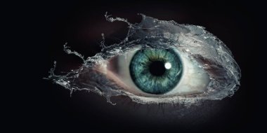 İnsan gözünün makro görüntüsü