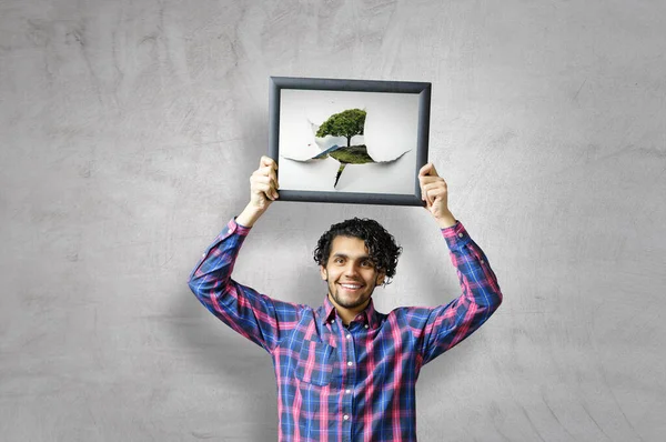 Image of tree and landscape — Stock Photo, Image