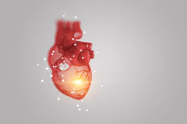 Innovative medicine concept. Heart symbol — Stock Photo, Image