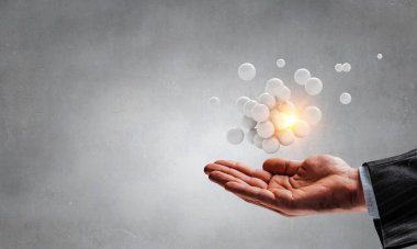 Küre modeli ile bilim konsepti