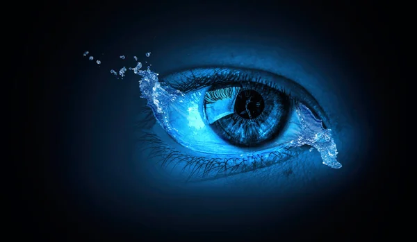 Macro image of human eye — Stock Photo, Image