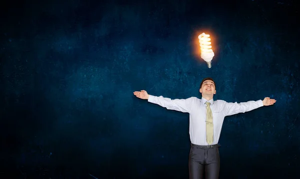 Light bulb as symbol of creativity — Stock Photo, Image