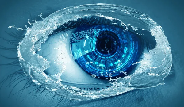 Imagem macro do olho humano — Fotografia de Stock
