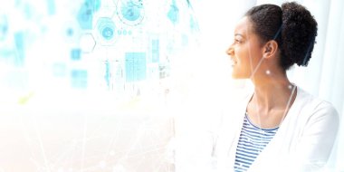 Bir sonraki büyük hayalini tasarlıyor. Karışık medya. Karışık ortam