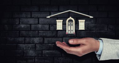 Emlak konsepti. Karışık medya. Karışık ortam