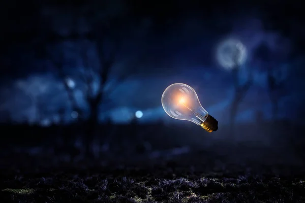 Лампочка як символ творчості — стокове фото