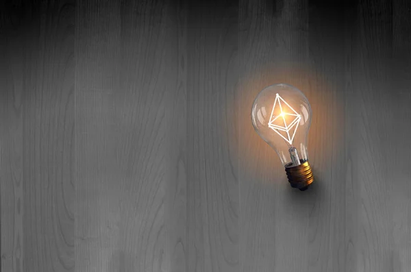 Light bulb as symbol of creativity — Stock Photo, Image