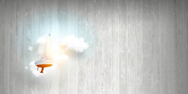 Dalgada süzülmek. Karışık ortam