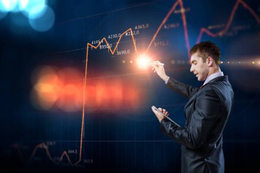 İş grafiği ve ticaret monitörü