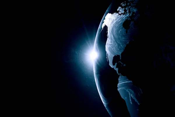 全球技术概念。美国航天局提供的图像要素 — 图库照片