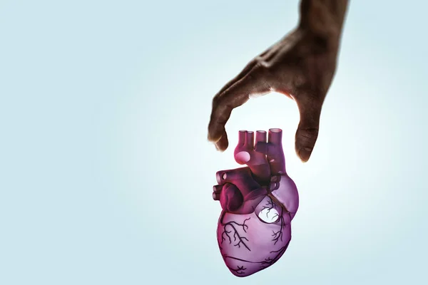 Innovative medicine concept. Heart symbol — Stock Photo, Image