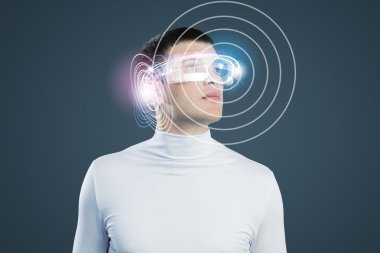 Adamın kafasına hologram