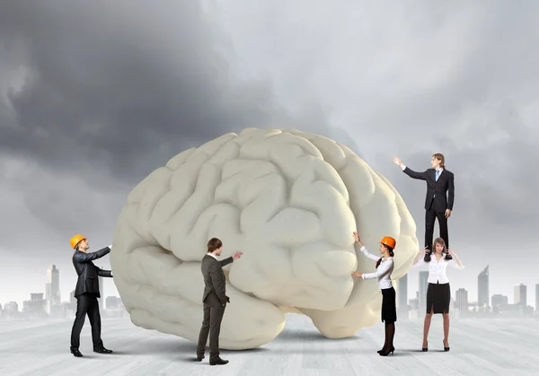 Brainstormen in zakelijke team — Stockfoto