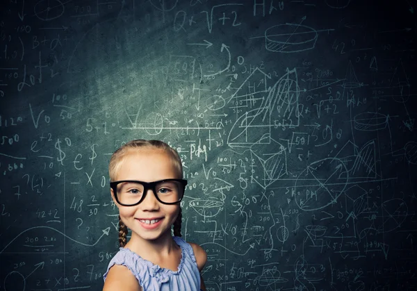 Colegiala en gafas — Foto de Stock