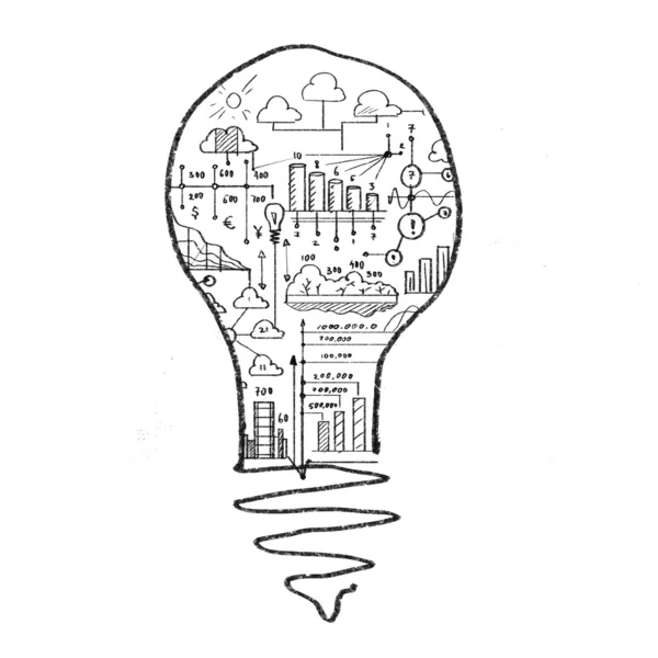Conceptual image of light bulb — Stock Photo, Image