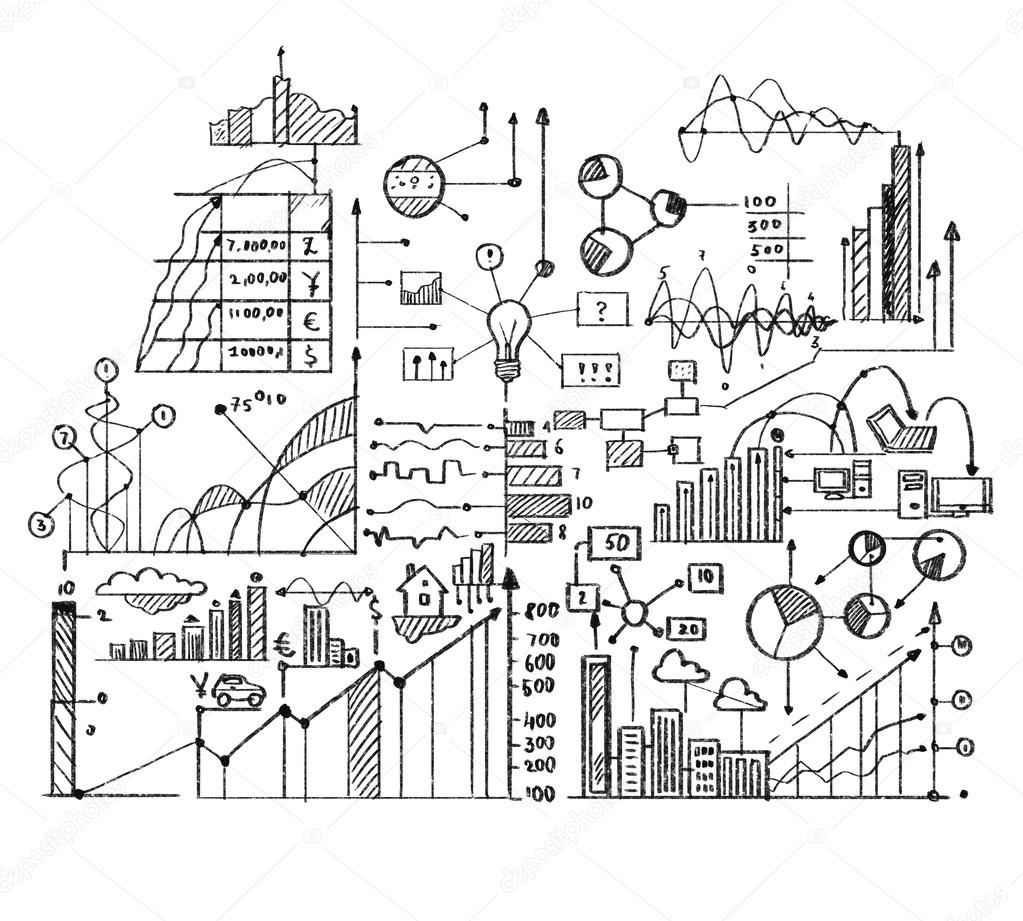 Business sketches background