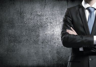 Kendine güvenen işadamı