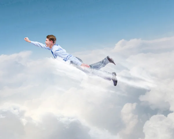 Empresário voador — Fotografia de Stock