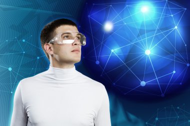 Adamın kafasına hologram