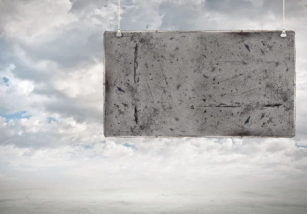 Цементный баннер — стоковое фото