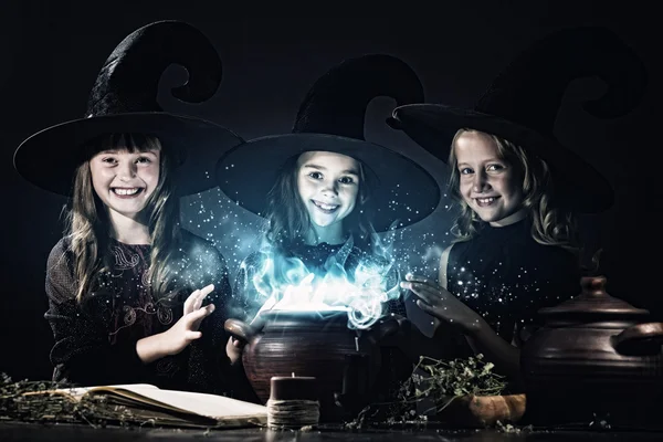 Little witches — Stock Photo, Image