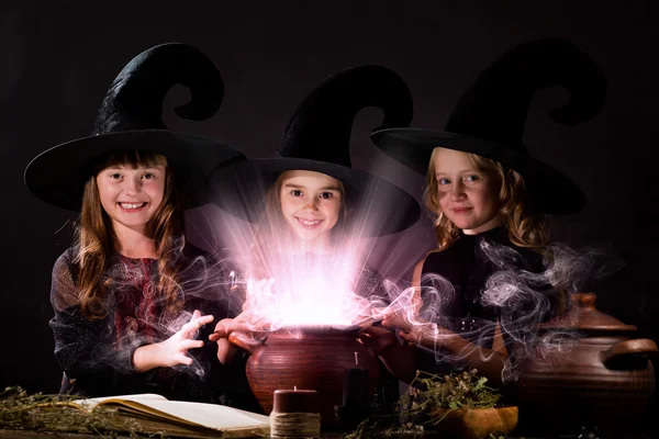 Little witches — Stock Photo, Image