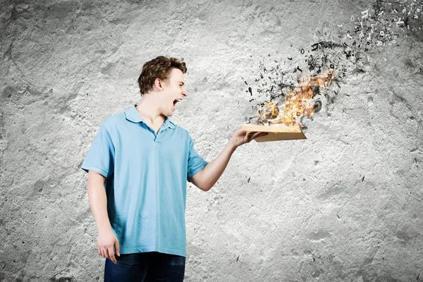 Man with book — Stock Photo, Image