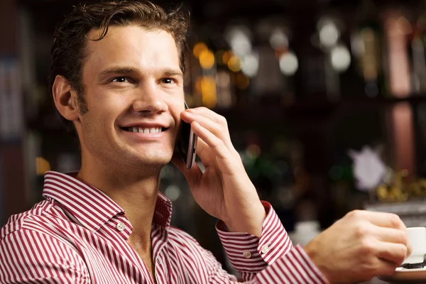 Man aan de telefoon — Stockfoto