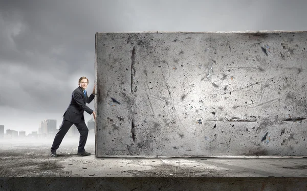사업 이동 벽돌 벽 — 스톡 사진