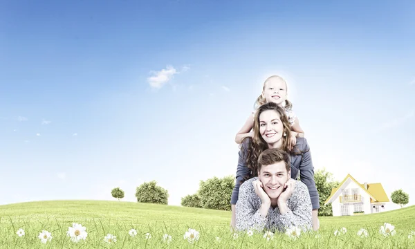 Happy family — Stock Photo, Image