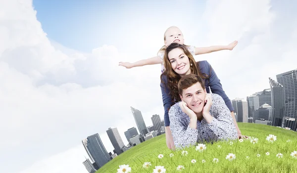 Gelukkige familie — Stockfoto