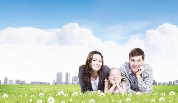 Happy family — Stock Photo, Image