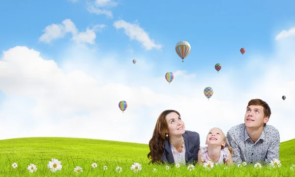 Familia feliz — Foto de Stock