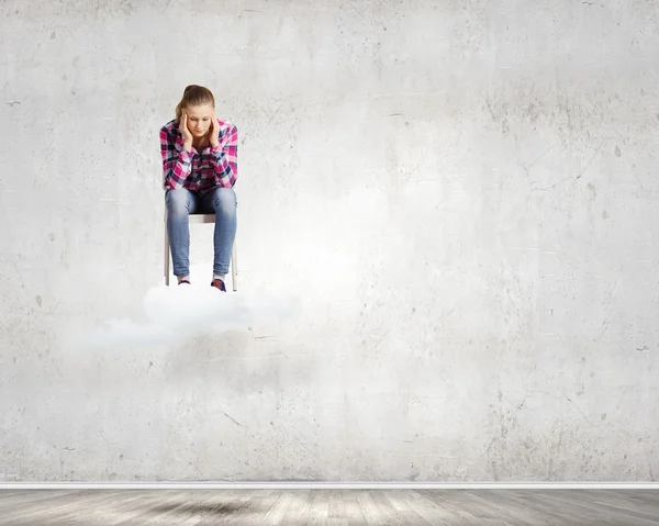 Young troubled woman — Stock Photo, Image