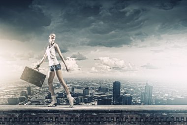 genç kadın seyahat