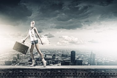 genç kadın seyahat