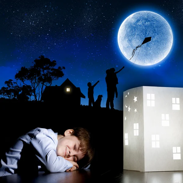 Cute little boy sleeping — Stock Photo, Image