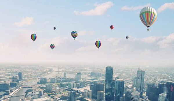 Uçan balonlar — Stok fotoğraf