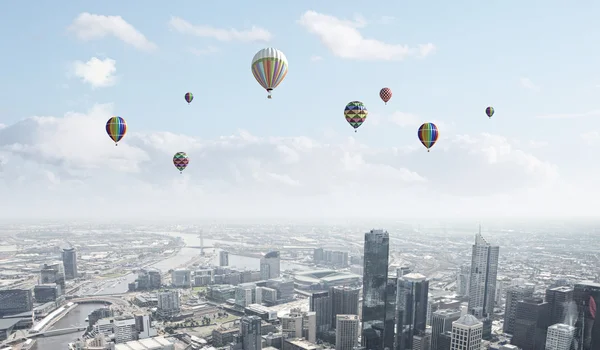 Flying balloons — Stock Photo, Image