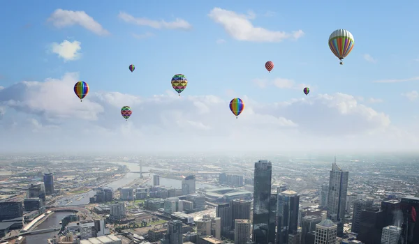 Uçan balonlar — Stok fotoğraf
