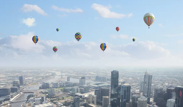 Flying balloons — Stock Photo, Image