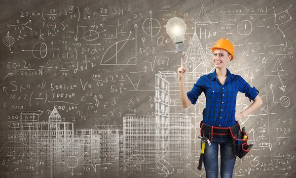 Kvinnlig ingenjör — Stockfoto