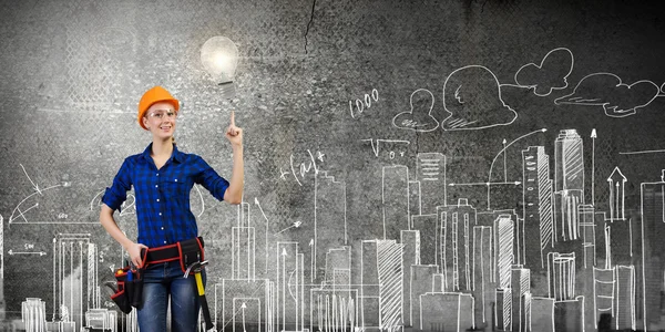 Female engineer — Stock Photo, Image